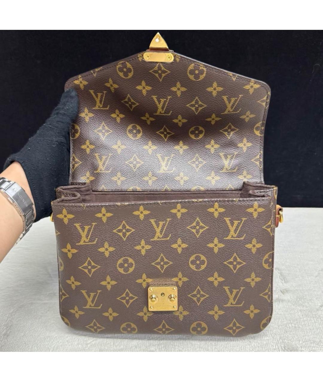 LOUIS VUITTON Коричневая сумка через плечо, фото 7