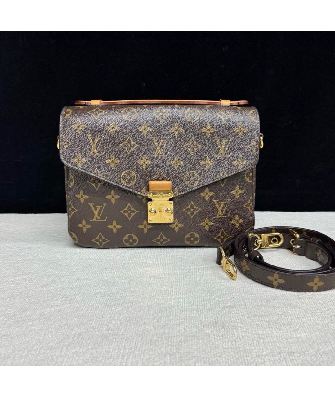 LOUIS VUITTON Коричневая сумка через плечо, фото 9
