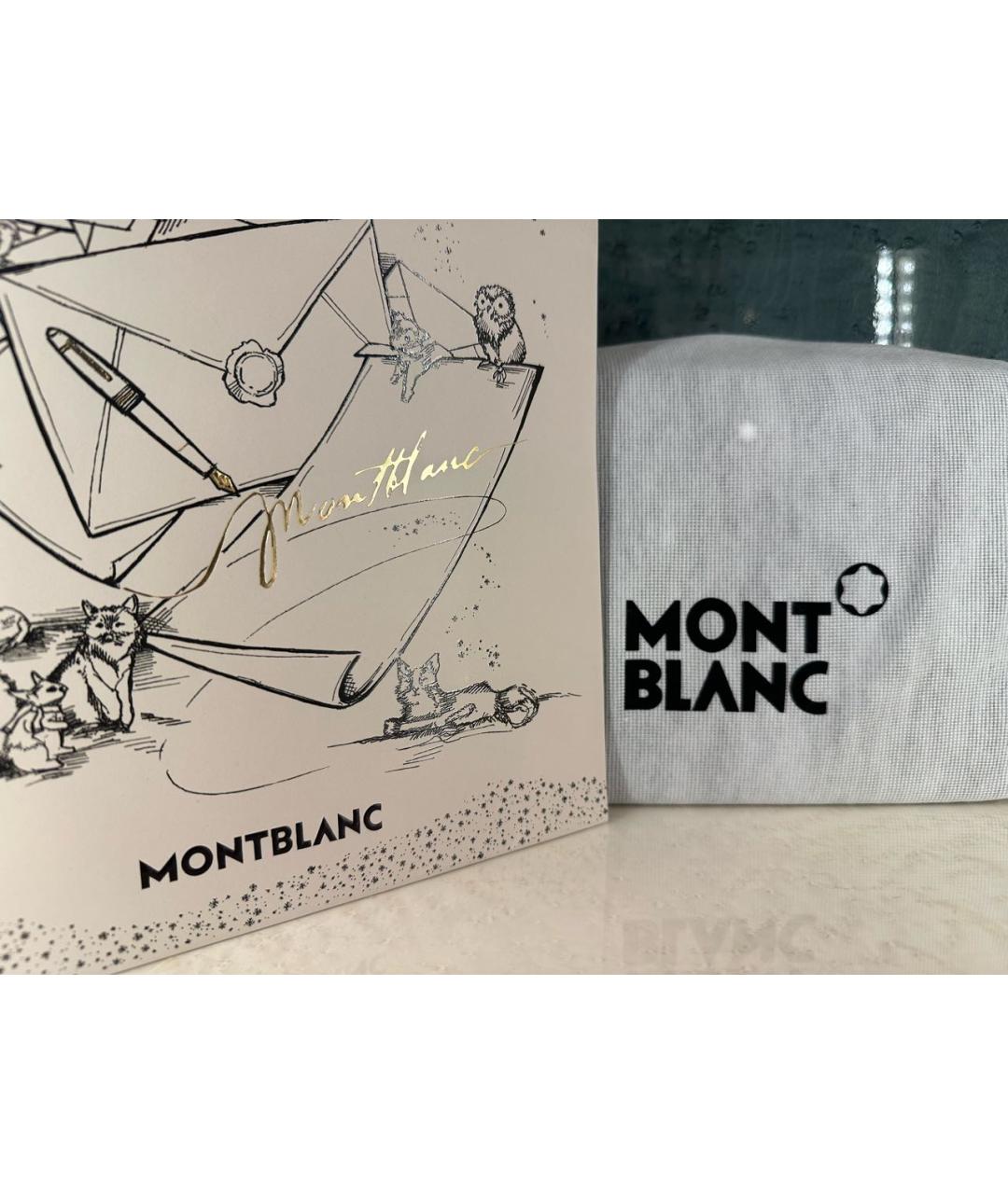 MONTBLANC Серая кожаная сумка на плечо, фото 8