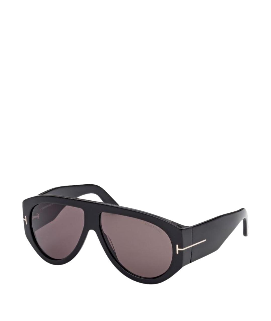 TOM FORD Черные пластиковые солнцезащитные очки, фото 1