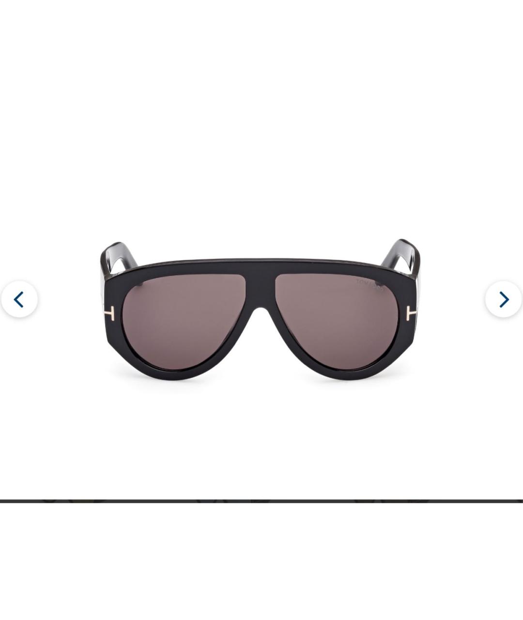 TOM FORD Черные пластиковые солнцезащитные очки, фото 2