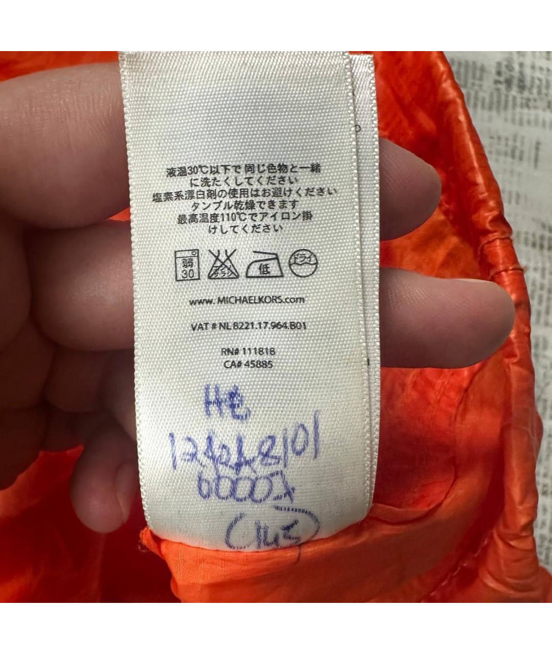 MICHAEL MICHAEL KORS Оранжевая парка, фото 7