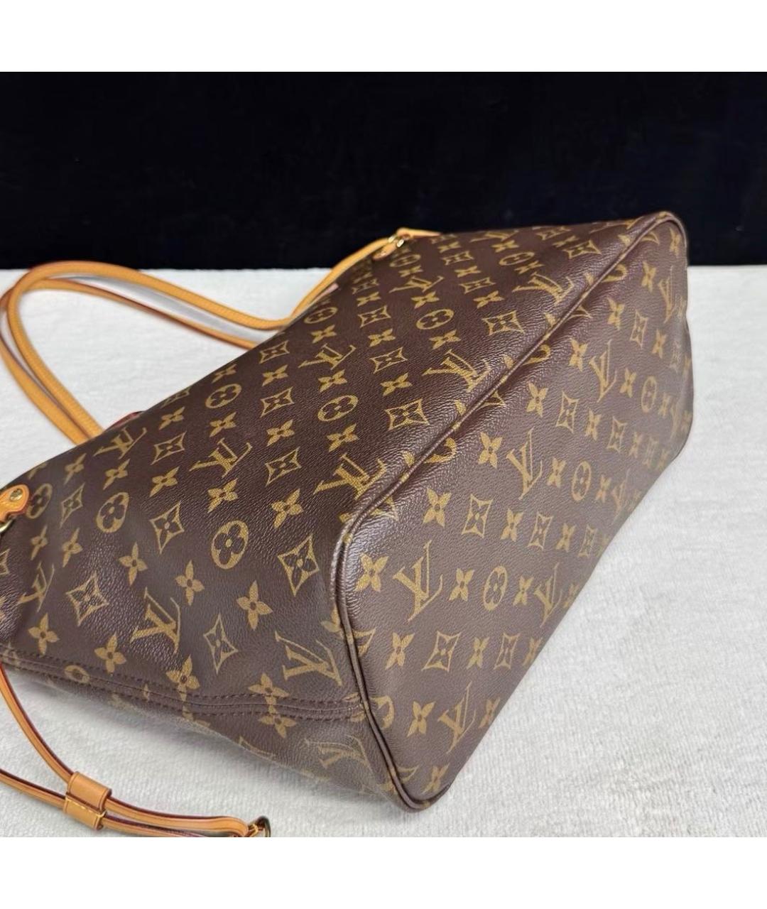 LOUIS VUITTON Коричневая сумка тоут, фото 3