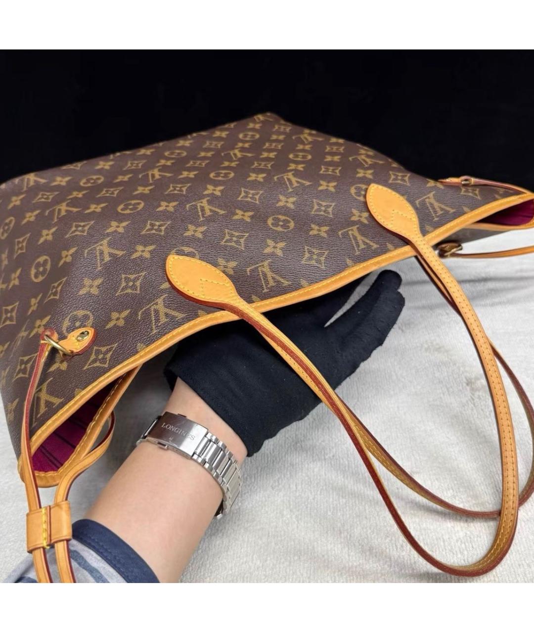 LOUIS VUITTON Коричневая сумка тоут, фото 6