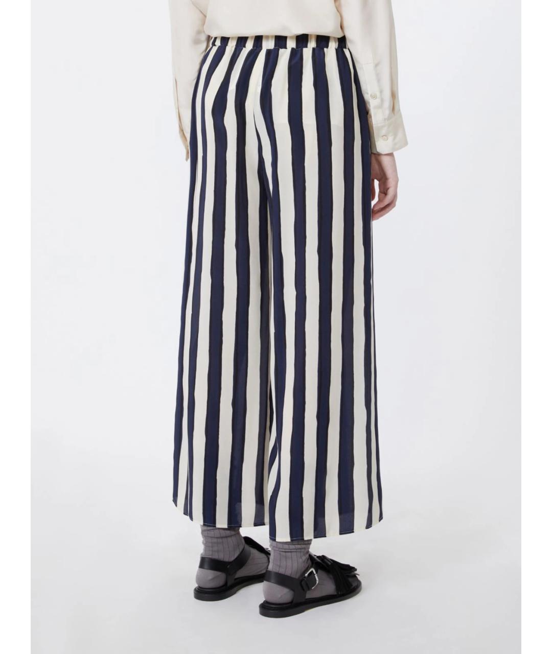 WEEKEND MAX MARA Мульти шелковые брюки широкие, фото 4