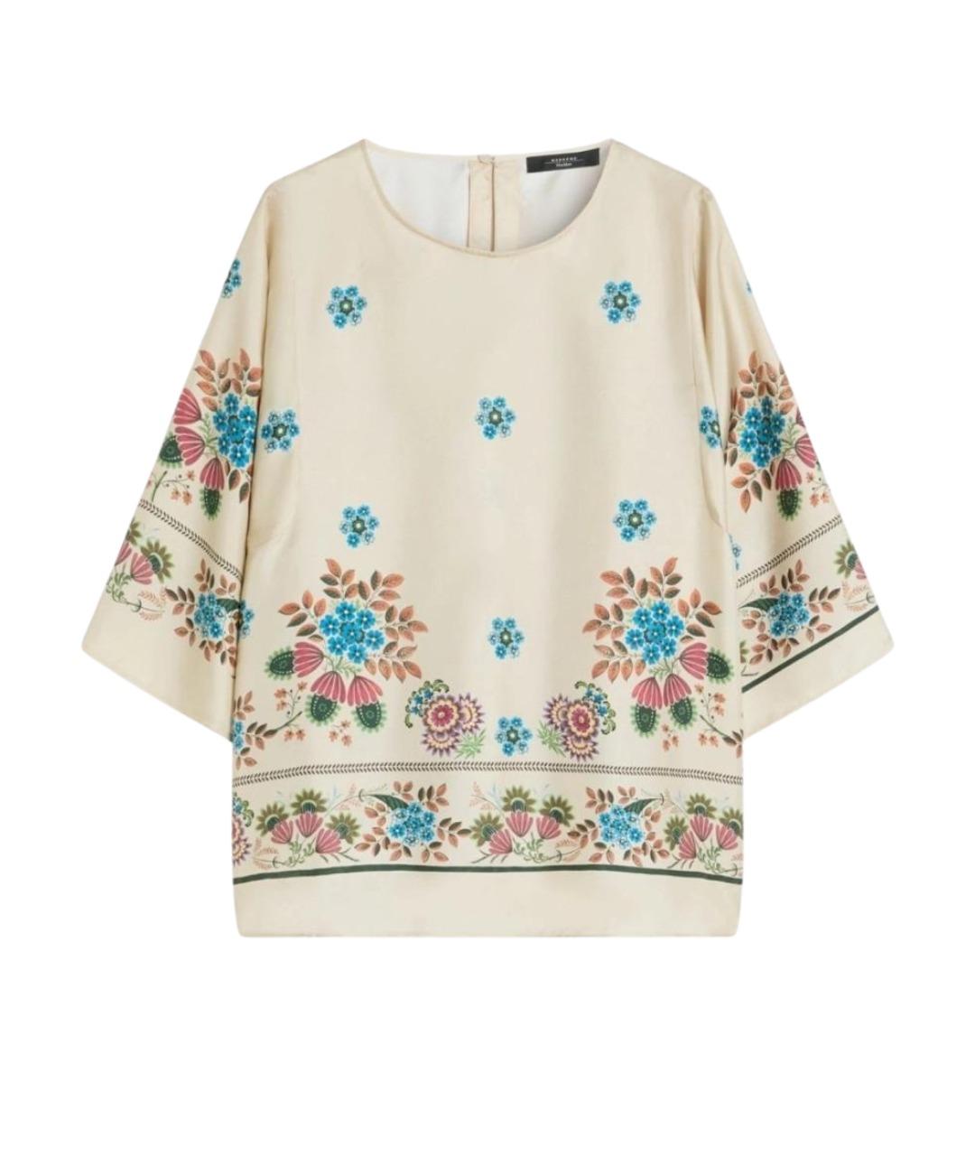 WEEKEND MAX MARA Мульти шелковая блузы, фото 1