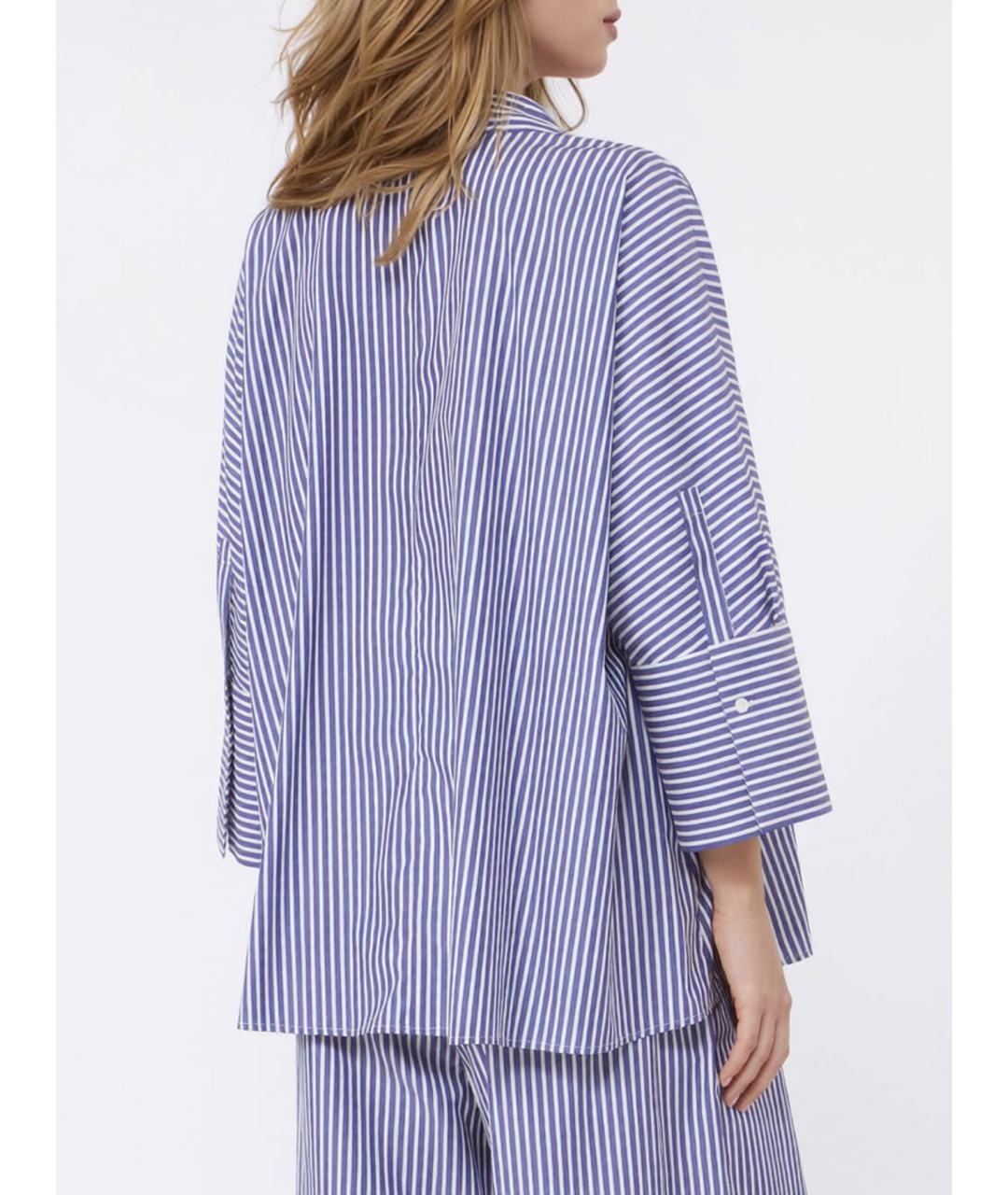 WEEKEND MAX MARA Синяя хлопковая рубашка, фото 4