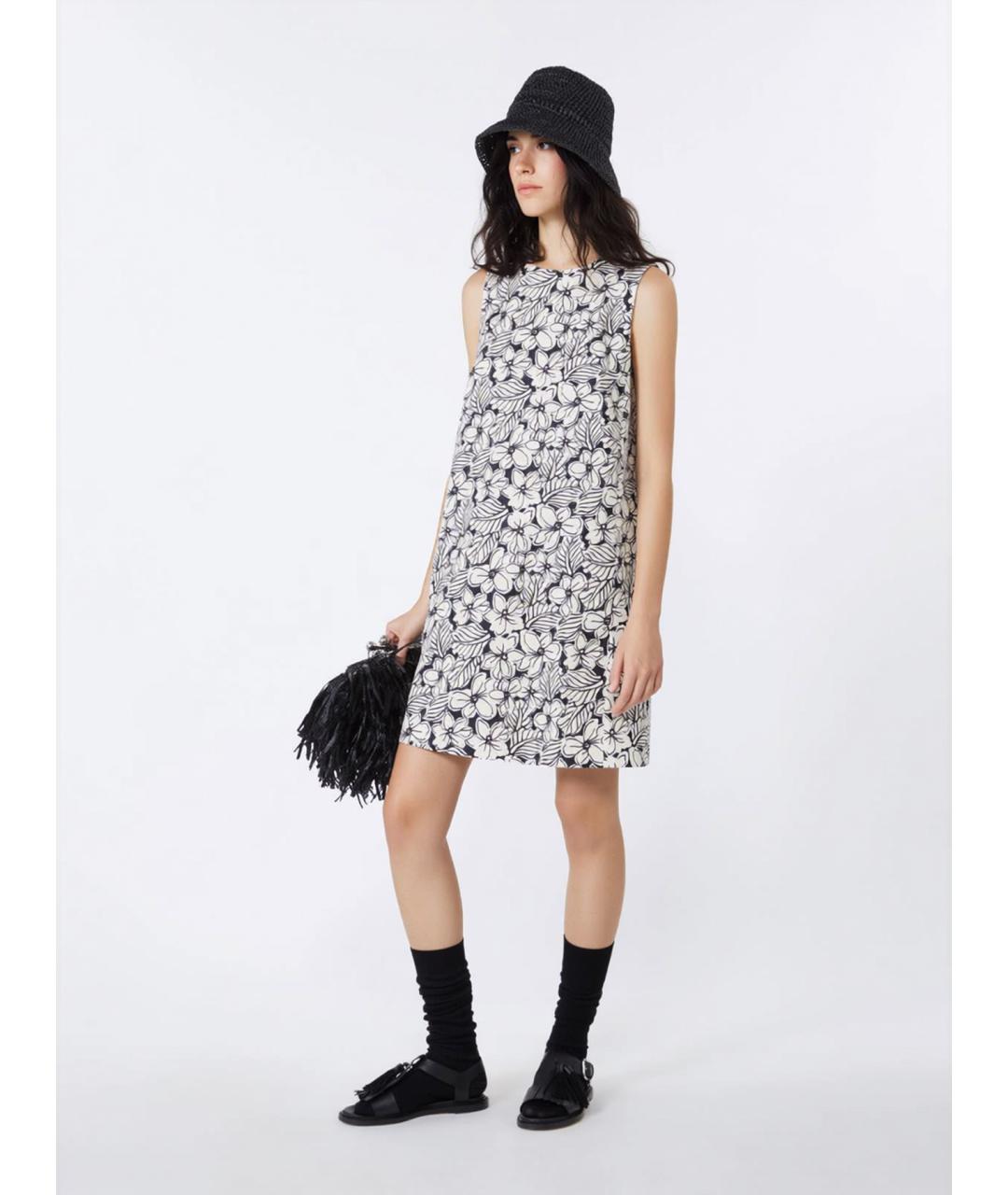 WEEKEND MAX MARA Мульти хлопковое повседневное платье, фото 2