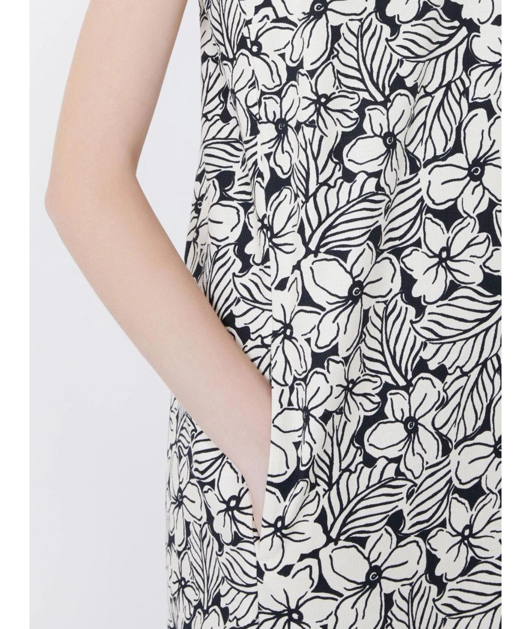 WEEKEND MAX MARA Мульти хлопковое повседневное платье, фото 5