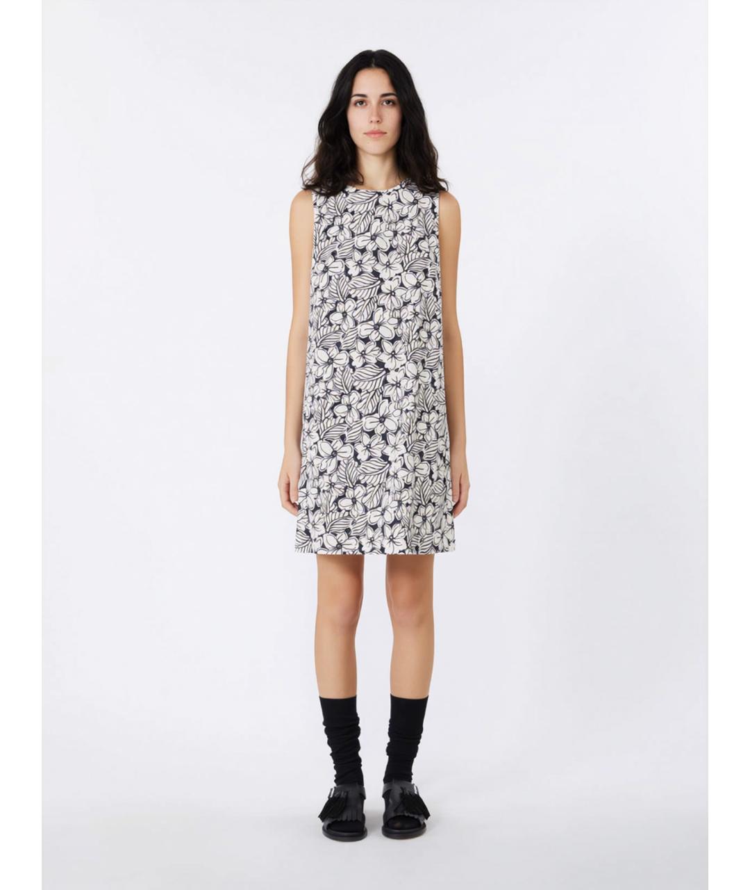 WEEKEND MAX MARA Мульти хлопковое повседневное платье, фото 3
