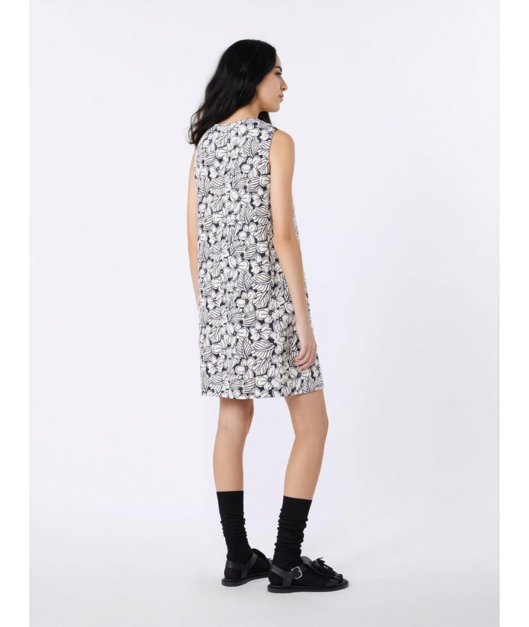 WEEKEND MAX MARA Мульти хлопковое повседневное платье, фото 4