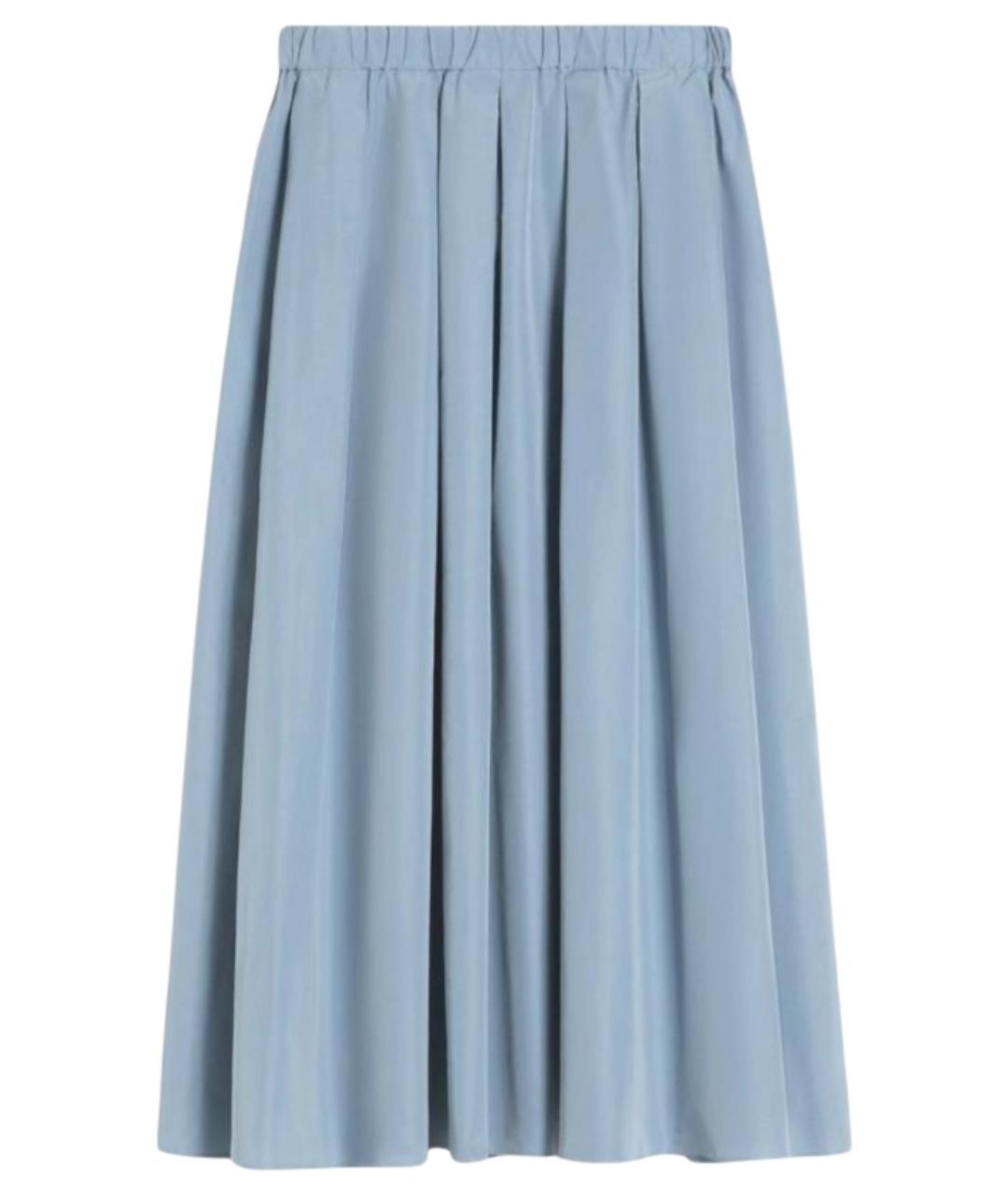 WEEKEND MAX MARA Голубая полиэстеровая юбка миди, фото 1