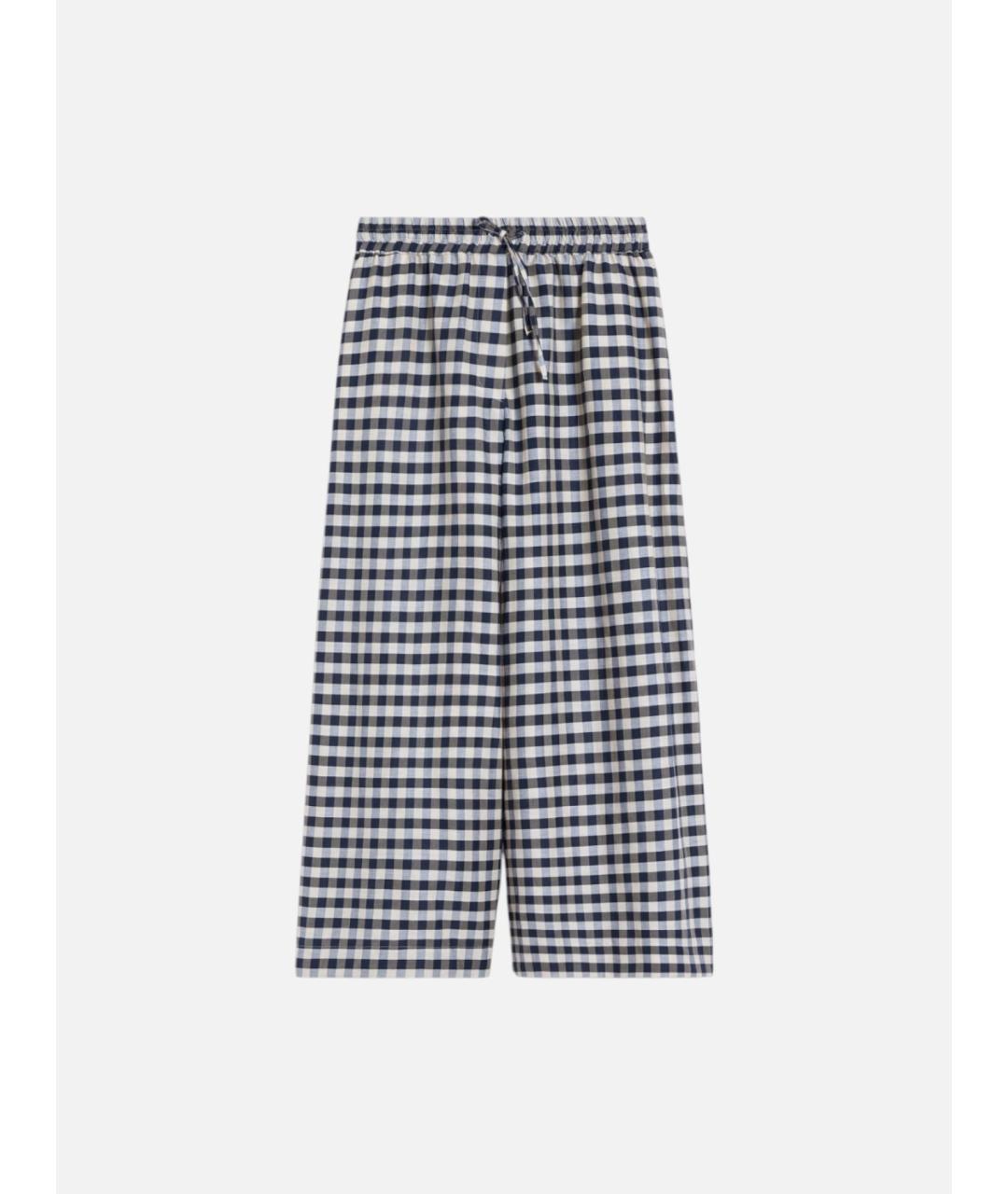 WEEKEND MAX MARA Мульти хлопковые брюки широкие, фото 5