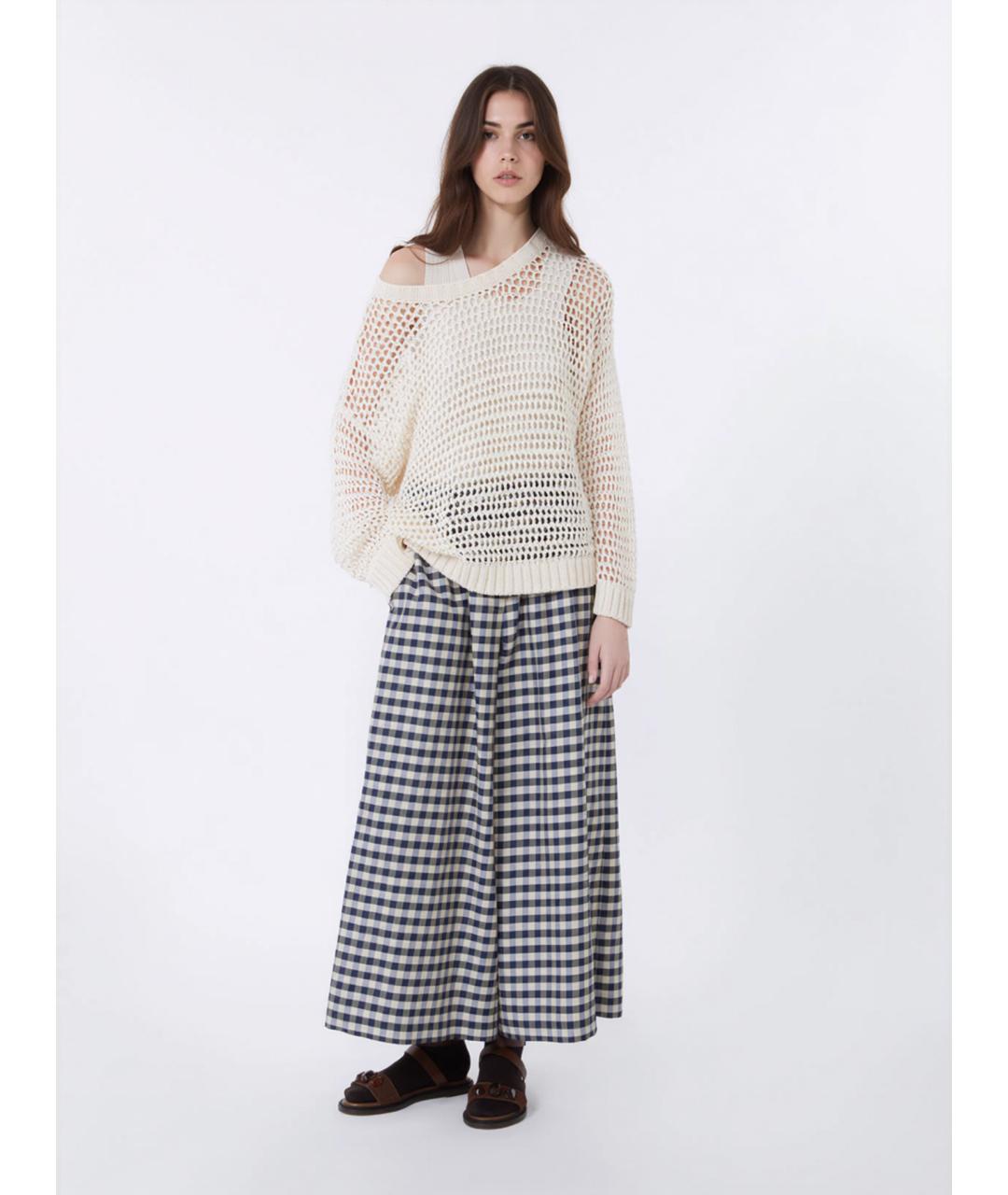 WEEKEND MAX MARA Мульти хлопковые брюки широкие, фото 2