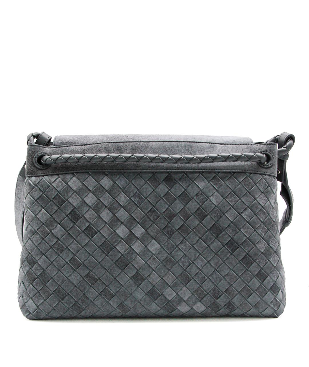 BOTTEGA VENETA Голубая замшевая сумка на плечо, фото 3