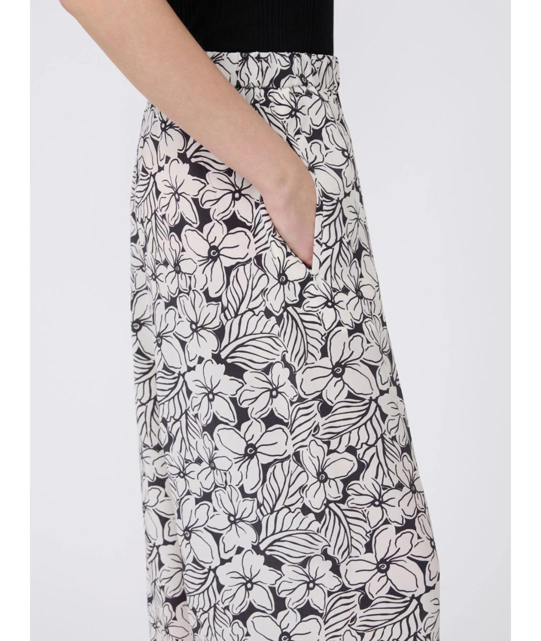 WEEKEND MAX MARA Мульти шелковые брюки широкие, фото 5