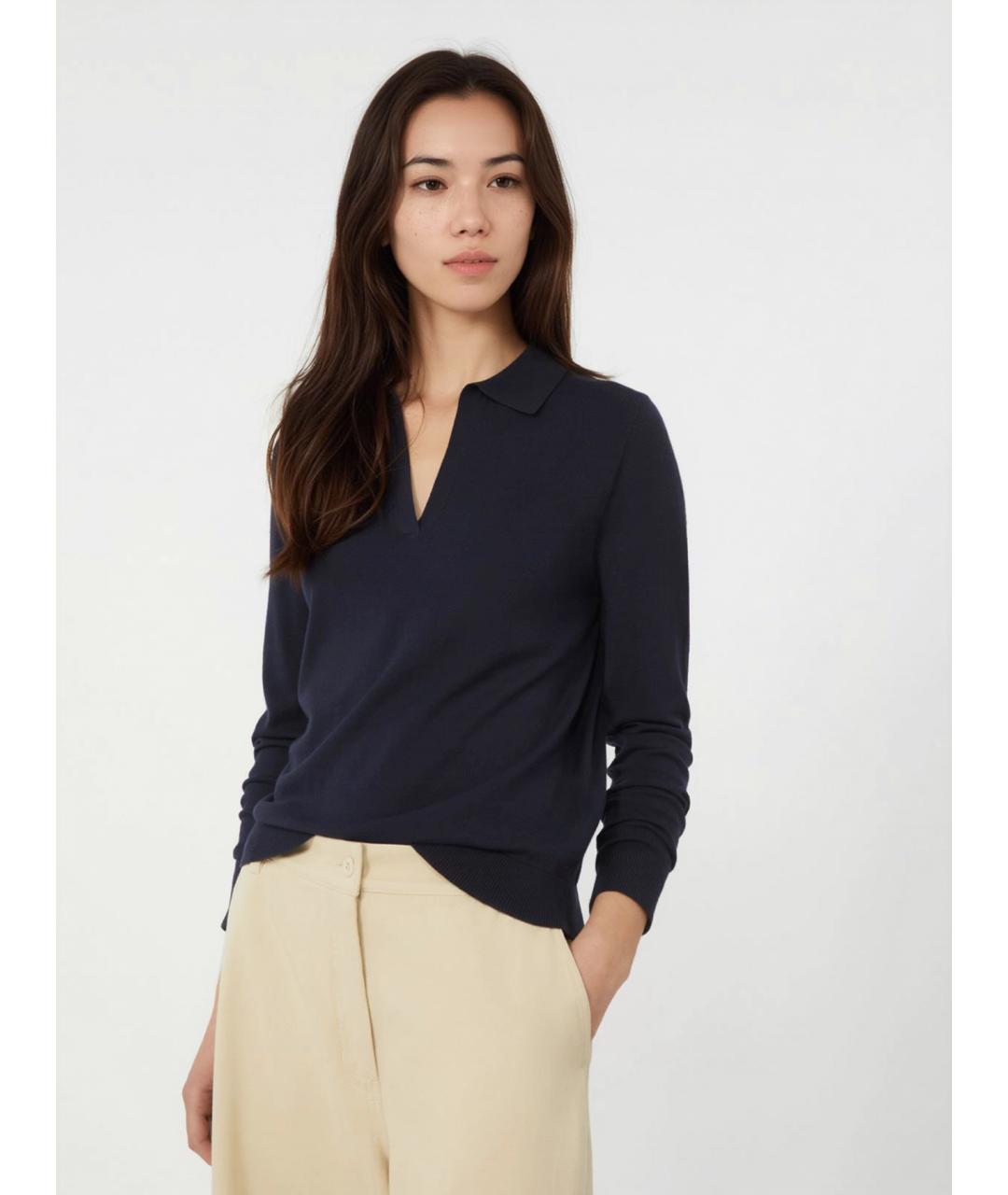 WEEKEND MAX MARA Синяя вискозная рубашка, фото 5