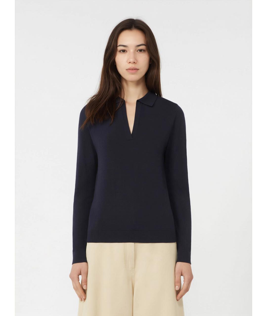 WEEKEND MAX MARA Синяя вискозная рубашка, фото 3