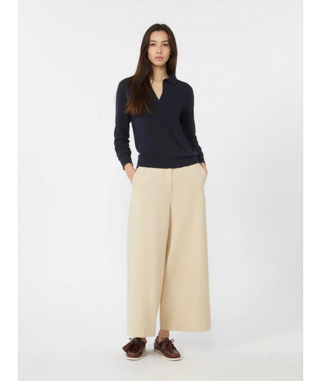 WEEKEND MAX MARA Синяя вискозная рубашка, фото 2