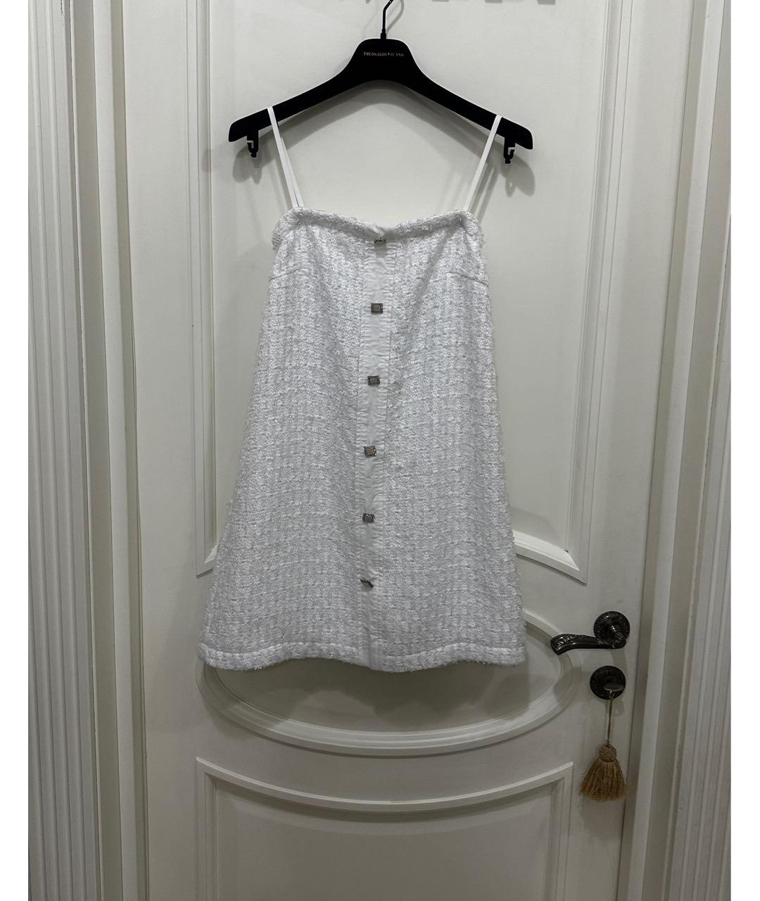 12 STOREEZ Белое полиэстеровое коктейльное платье, фото 4