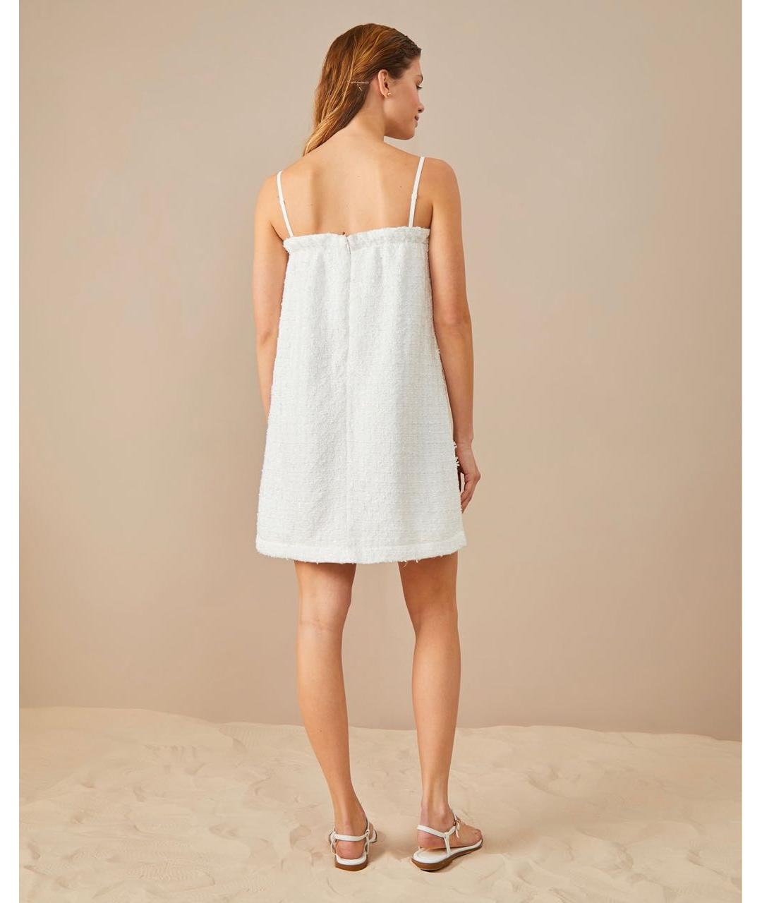 12 STOREEZ Белое полиэстеровое коктейльное платье, фото 3