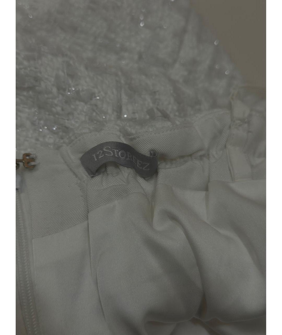 12 STOREEZ Белое полиэстеровое коктейльное платье, фото 6