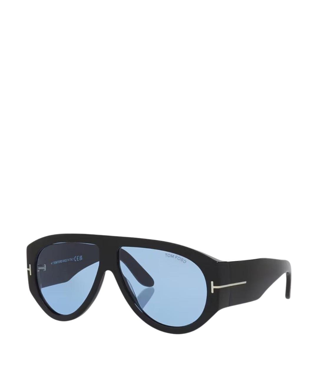 TOM FORD Черные пластиковые солнцезащитные очки, фото 1