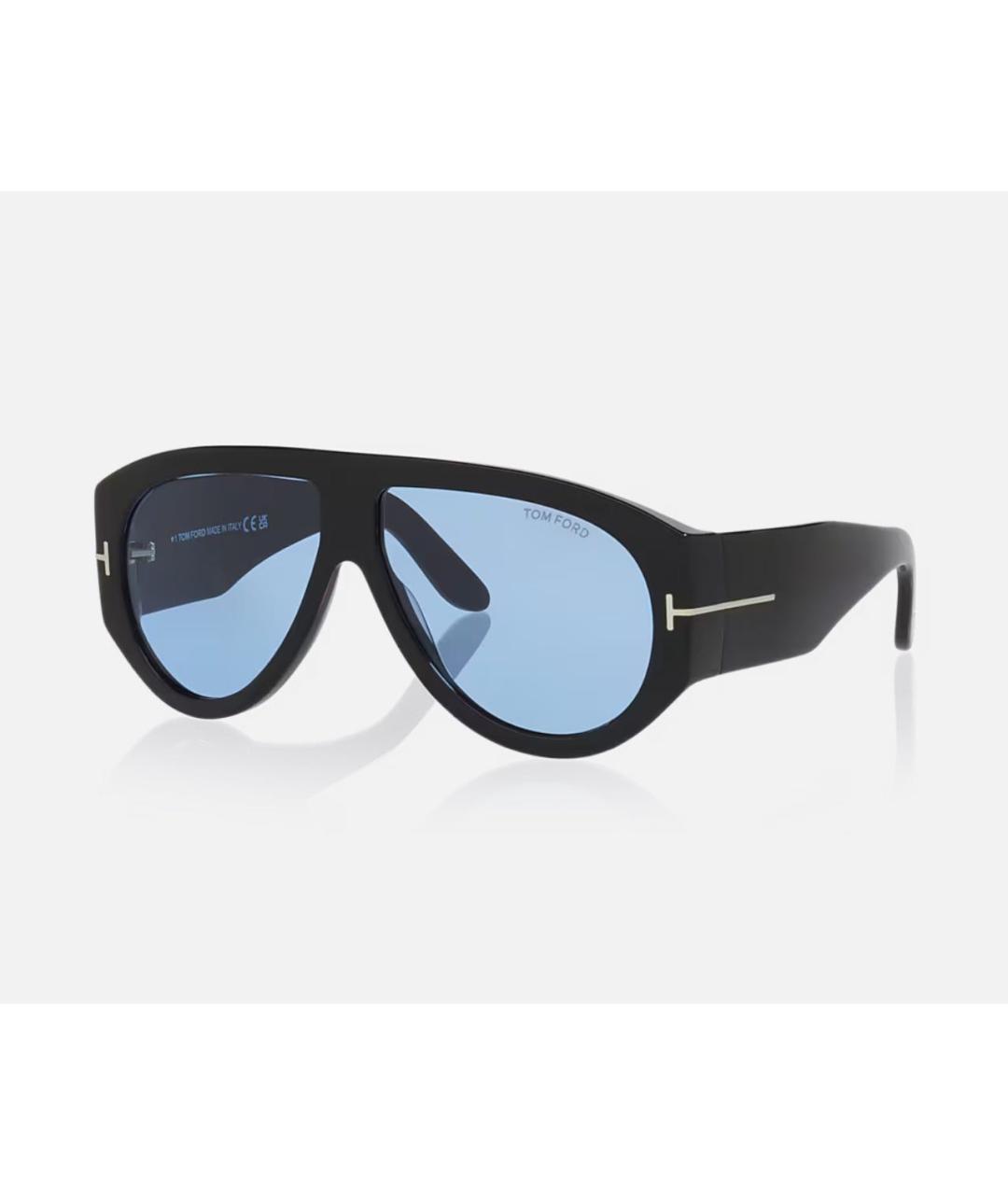 TOM FORD Черные пластиковые солнцезащитные очки, фото 7