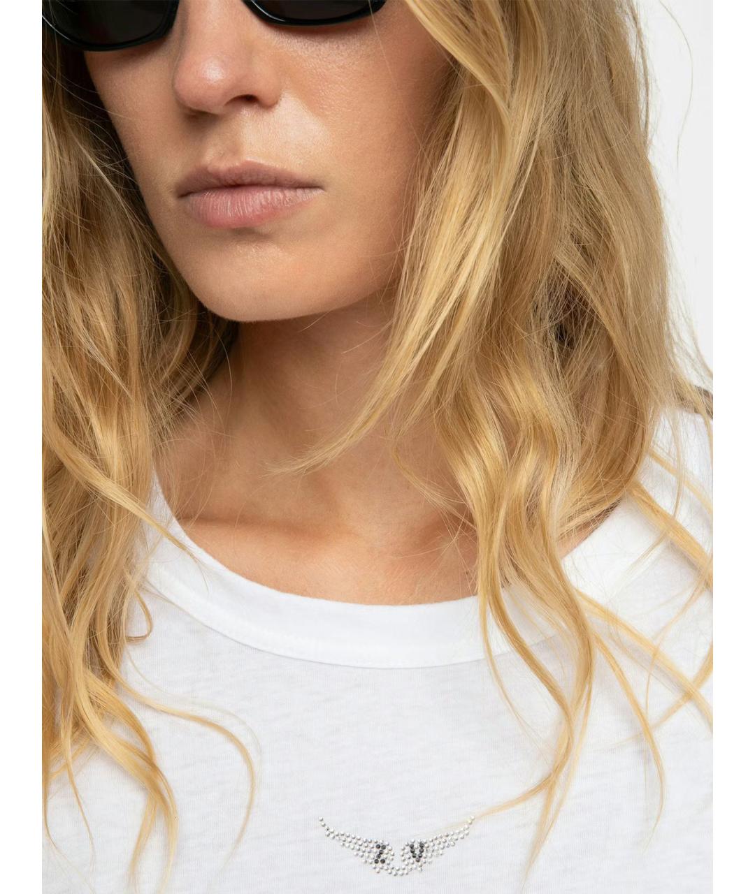 ZADIG & VOLTAIRE Белая полиэстеровая футболка, фото 7