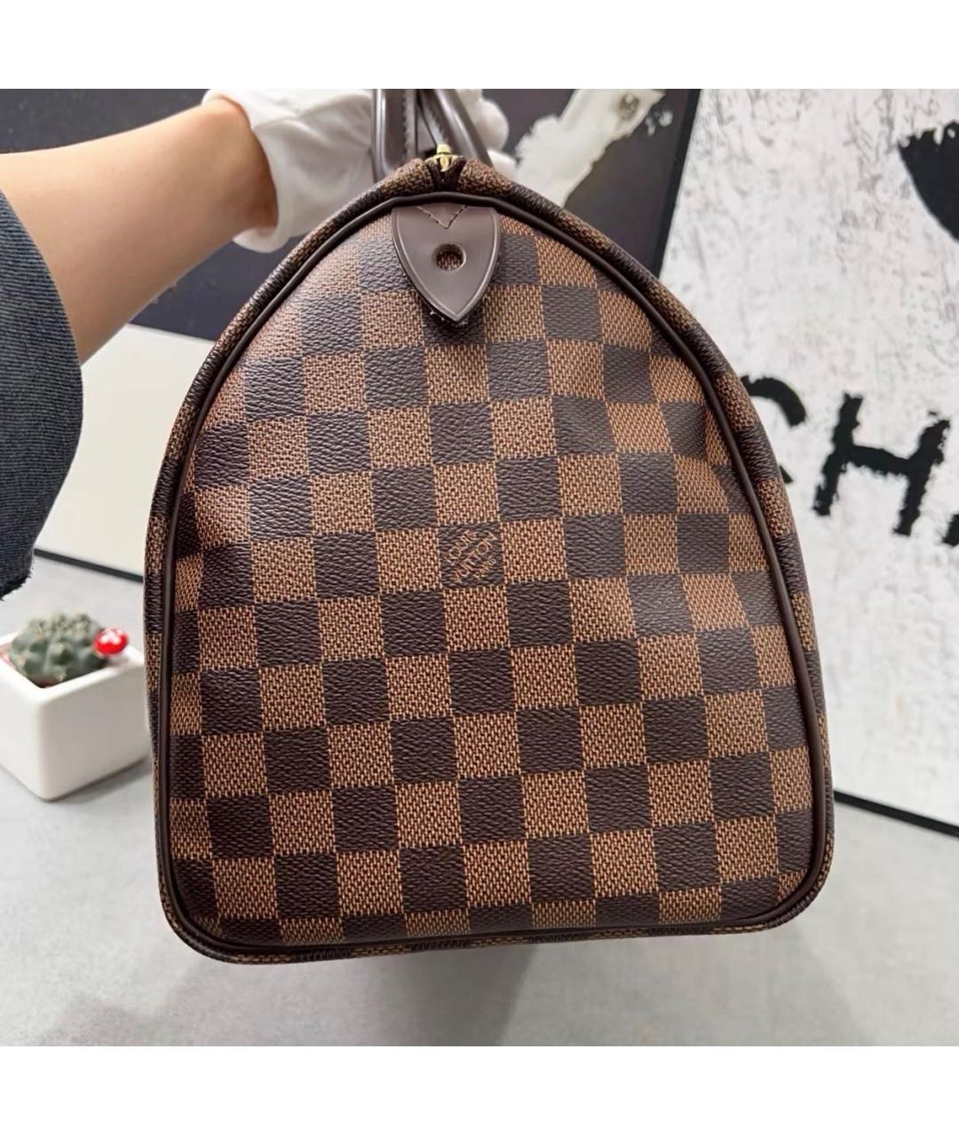 LOUIS VUITTON Коричневая сумка с короткими ручками, фото 5