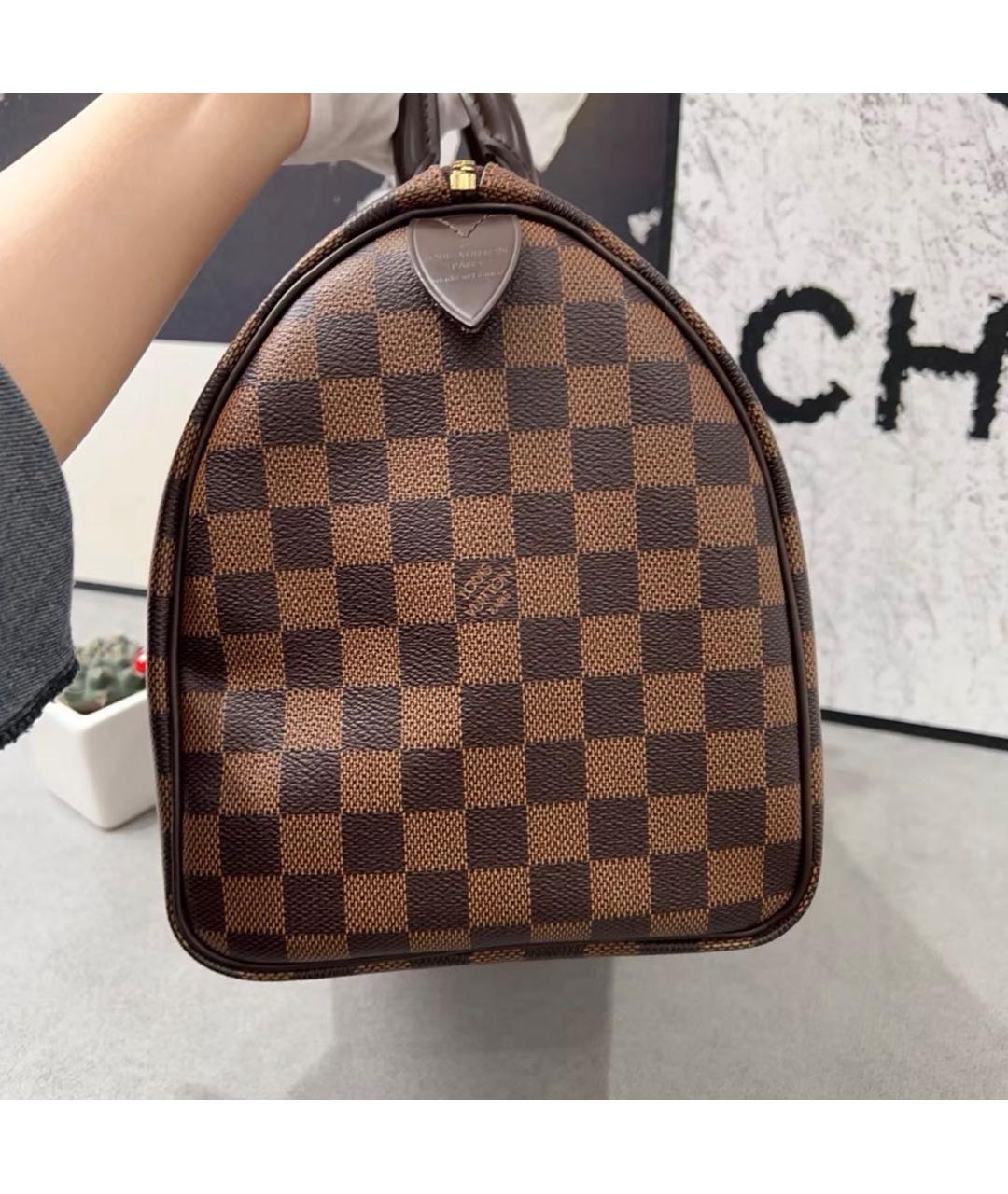 LOUIS VUITTON Коричневая сумка с короткими ручками, фото 6