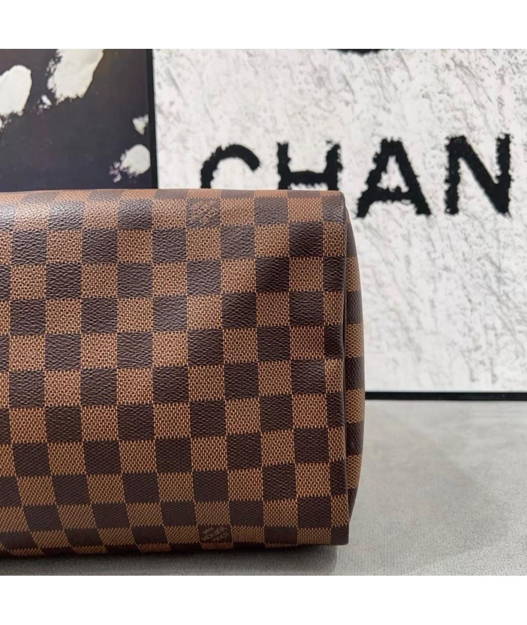 LOUIS VUITTON Коричневая сумка с короткими ручками, фото 7