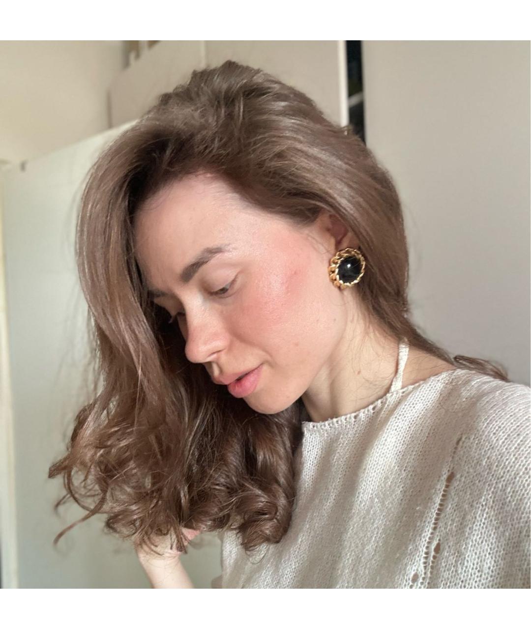 CHRISTIAN DIOR Черные металлические клипсы, фото 4