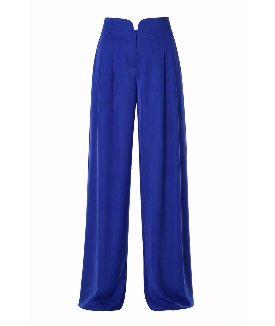 LIU JO Синие полиэстеровые брюки широкие, фото 1