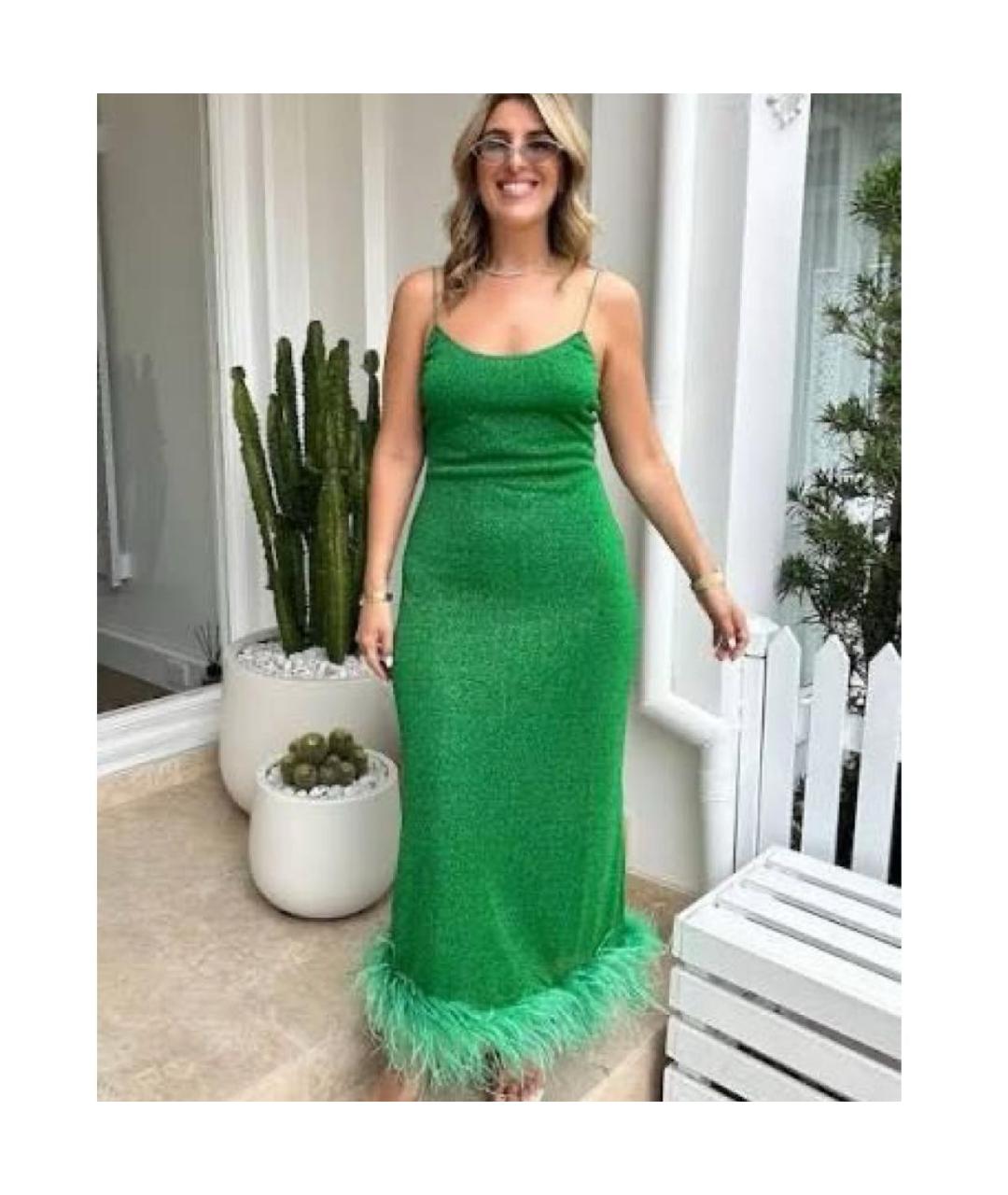 OSEREE Зеленые полиамидовое коктейльное платье, фото 6