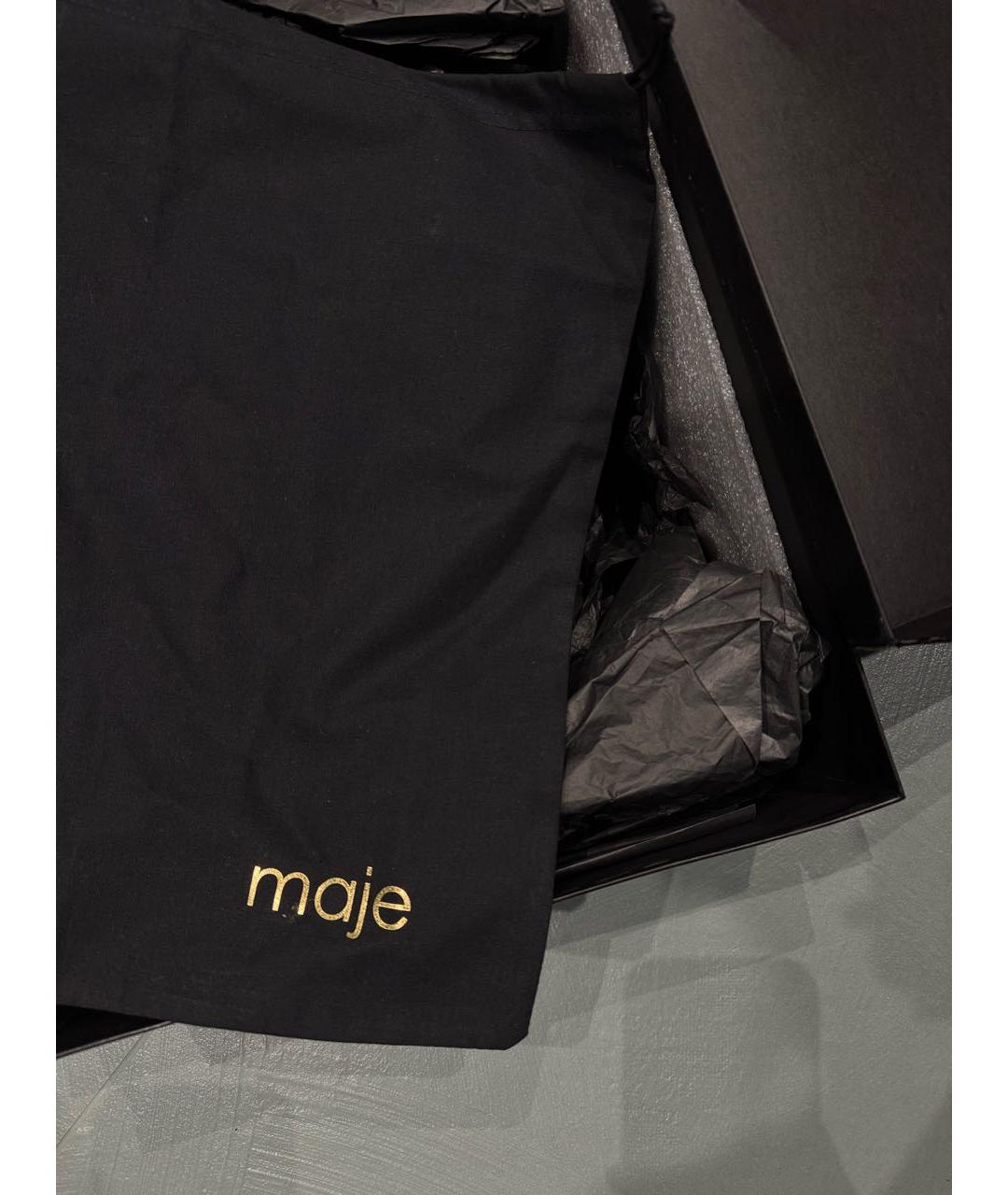 MAJE Черные кожаные ботинки, фото 4