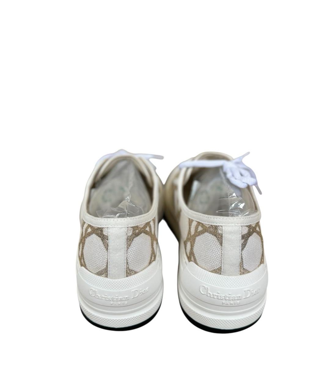 CHRISTIAN DIOR Белые текстильные кеды, фото 3