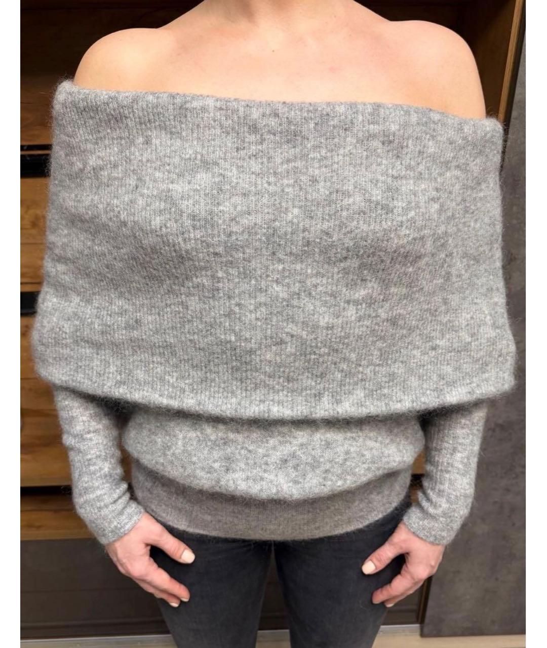 ACNE STUDIOS Серый полиамидовый джемпер / свитер, фото 5