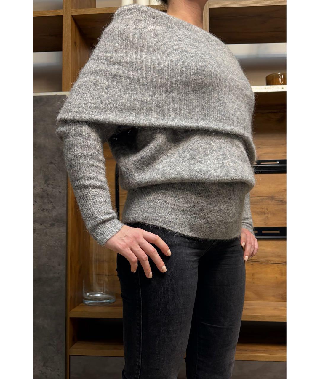 ACNE STUDIOS Серый полиамидовый джемпер / свитер, фото 6