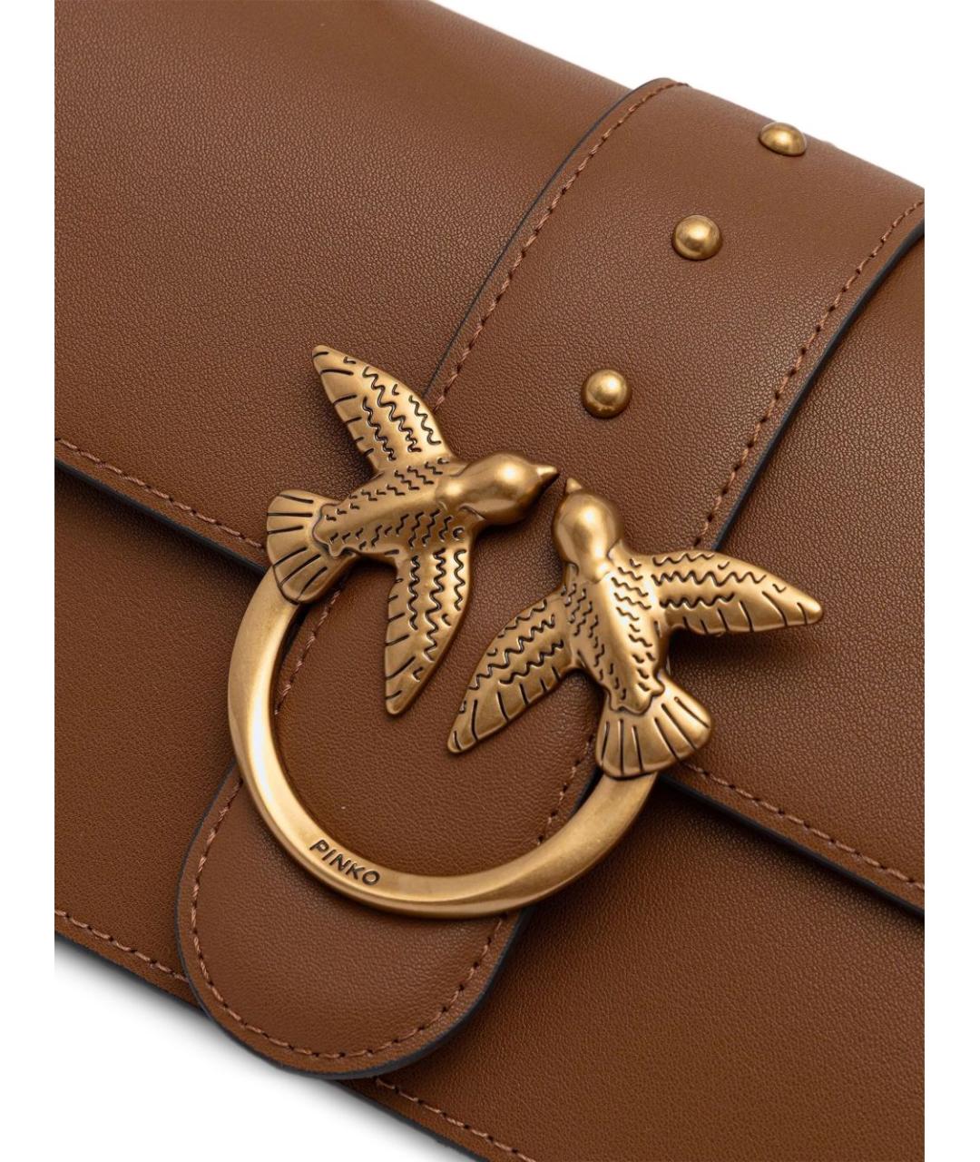 PINKO Коричневая сумка через плечо, фото 5