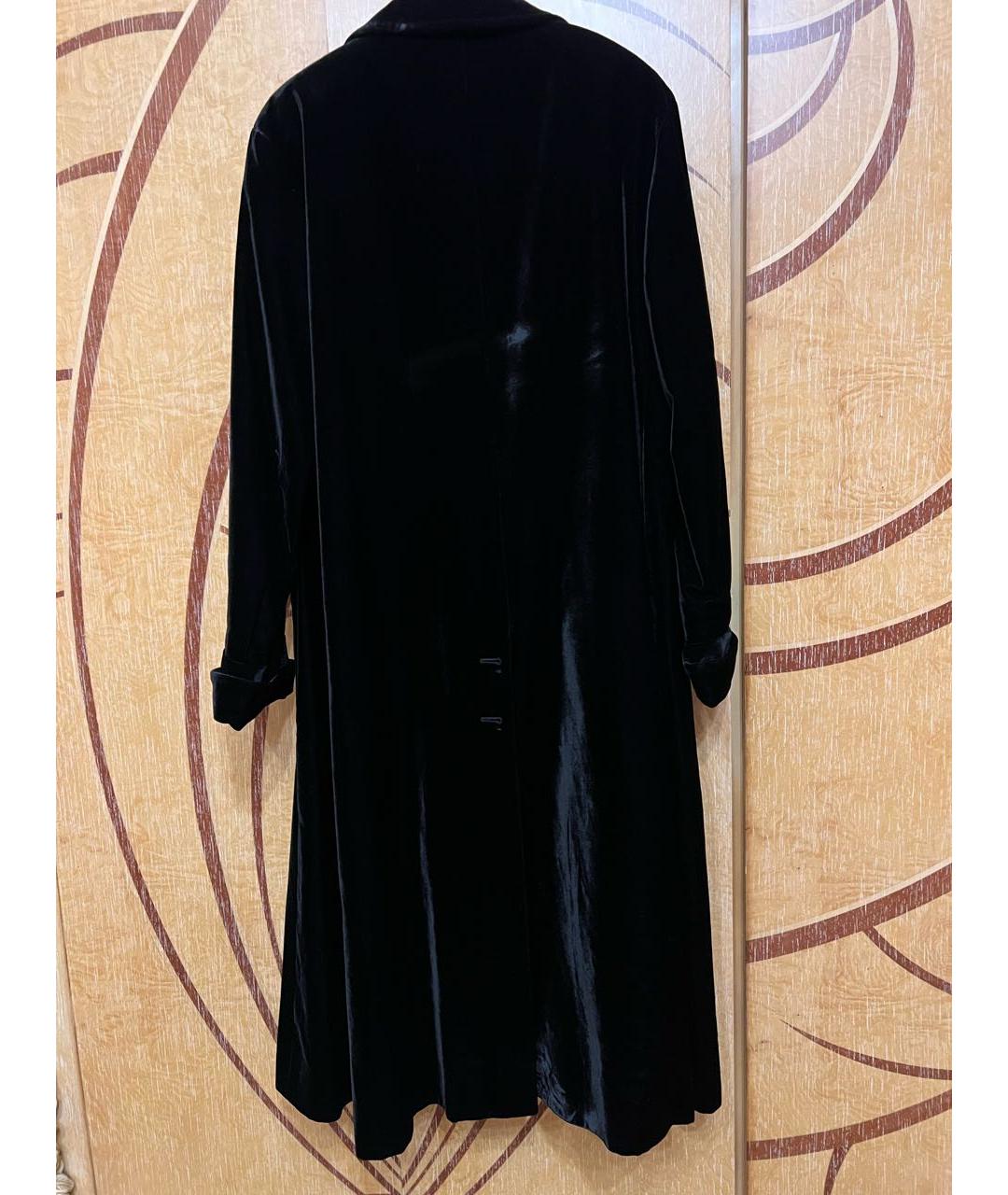 CHANEL Черный бархатный тренч/плащ, фото 2