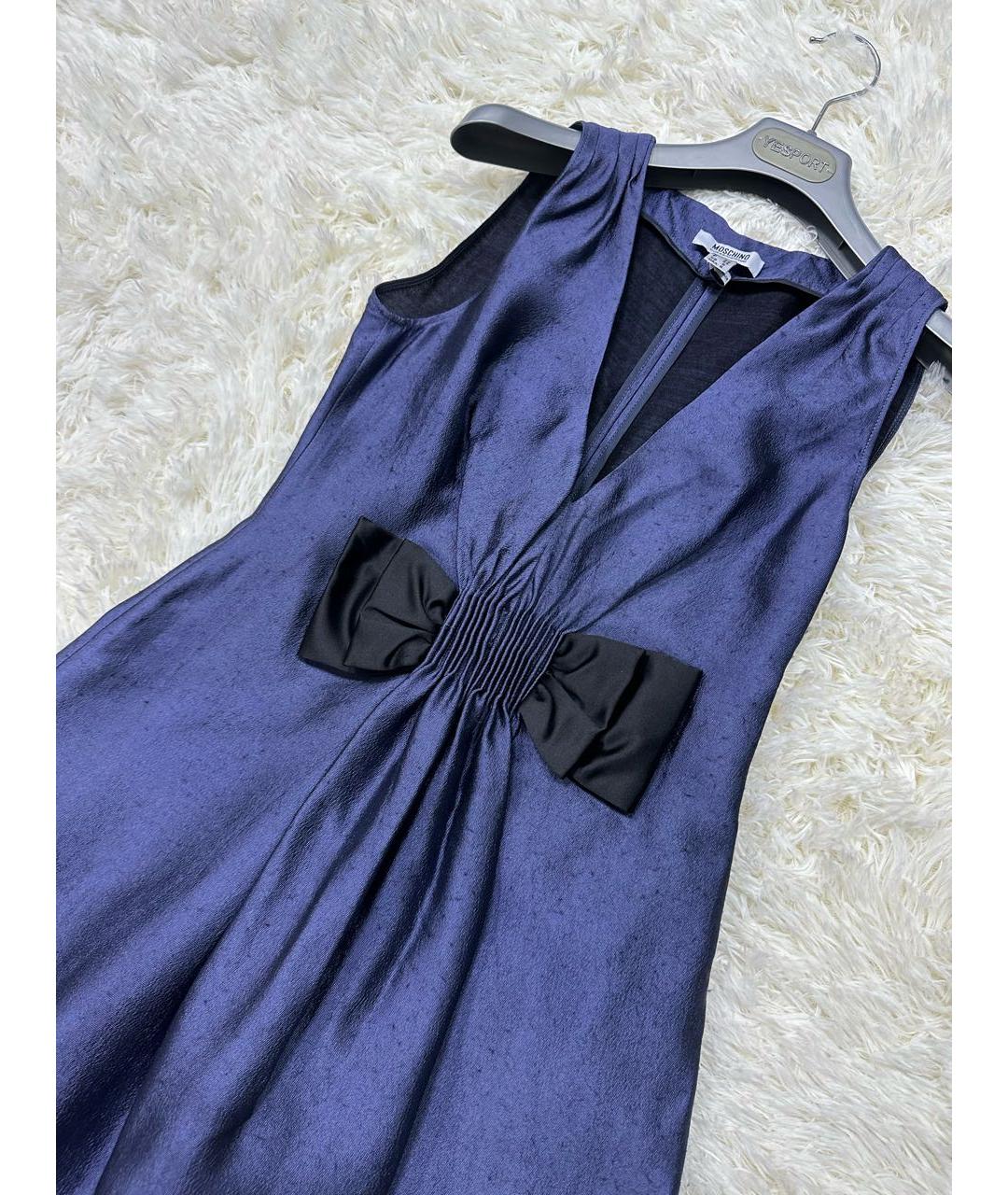 MOSCHINO Темно-синее повседневное платье, фото 2