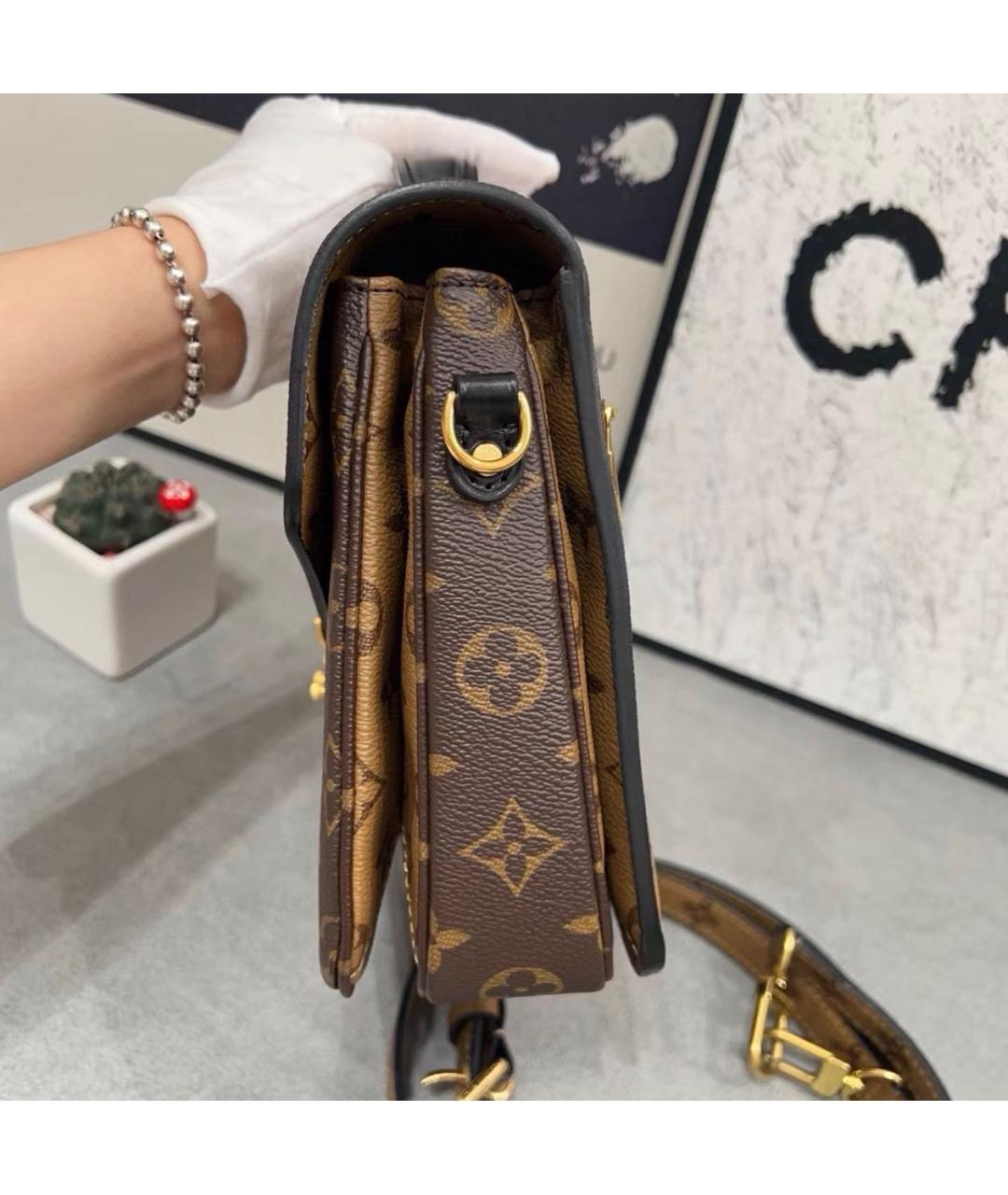 LOUIS VUITTON Коричневая сумка через плечо, фото 3