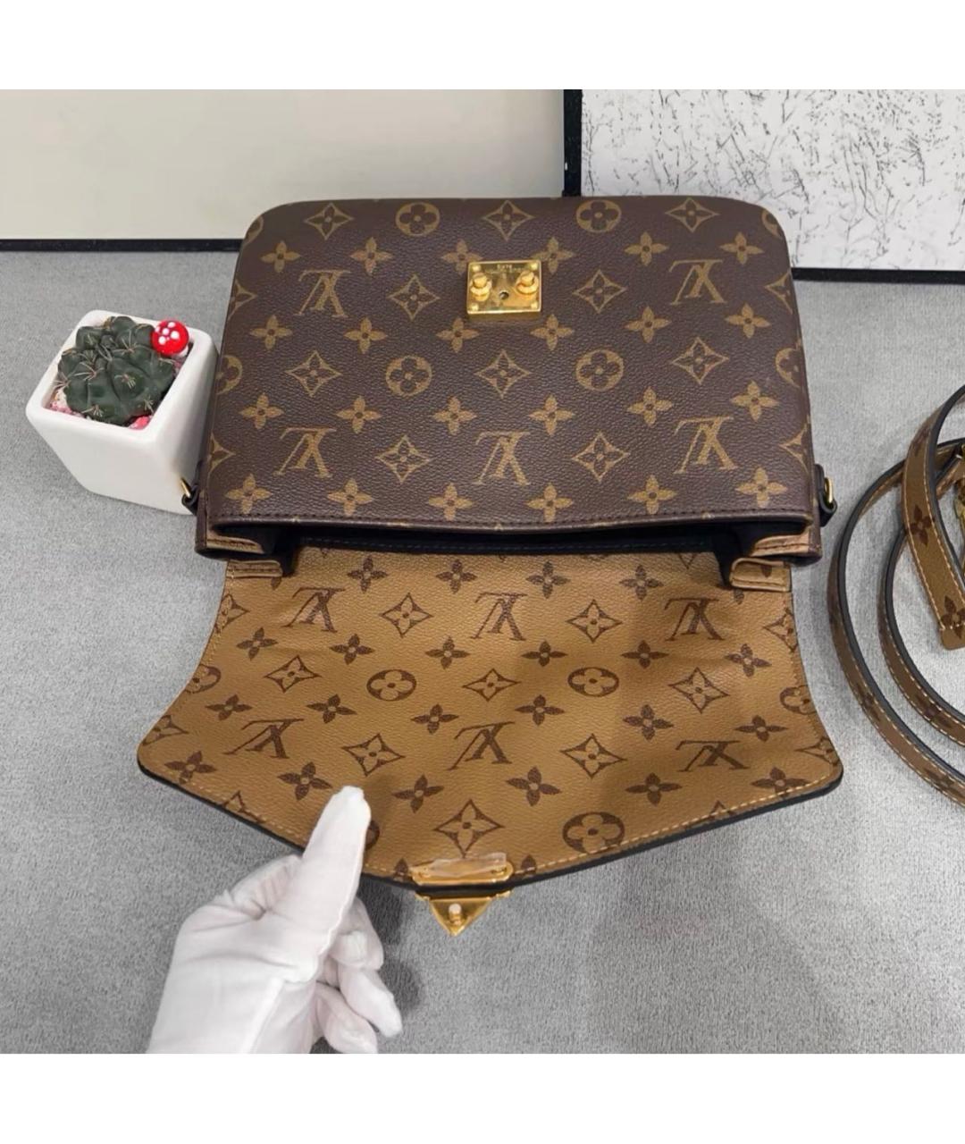 LOUIS VUITTON Коричневая сумка через плечо, фото 6