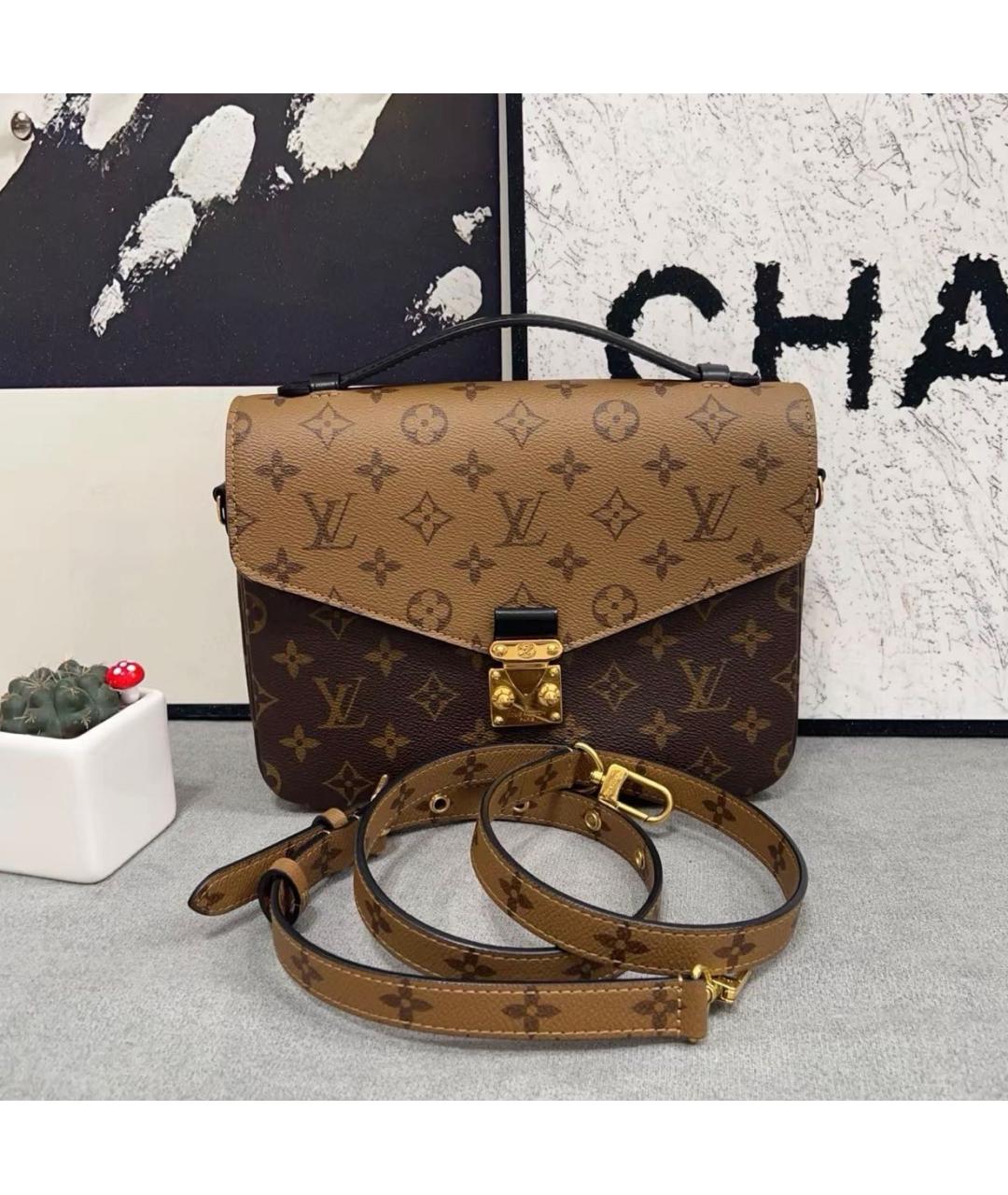 LOUIS VUITTON Коричневая сумка через плечо, фото 9