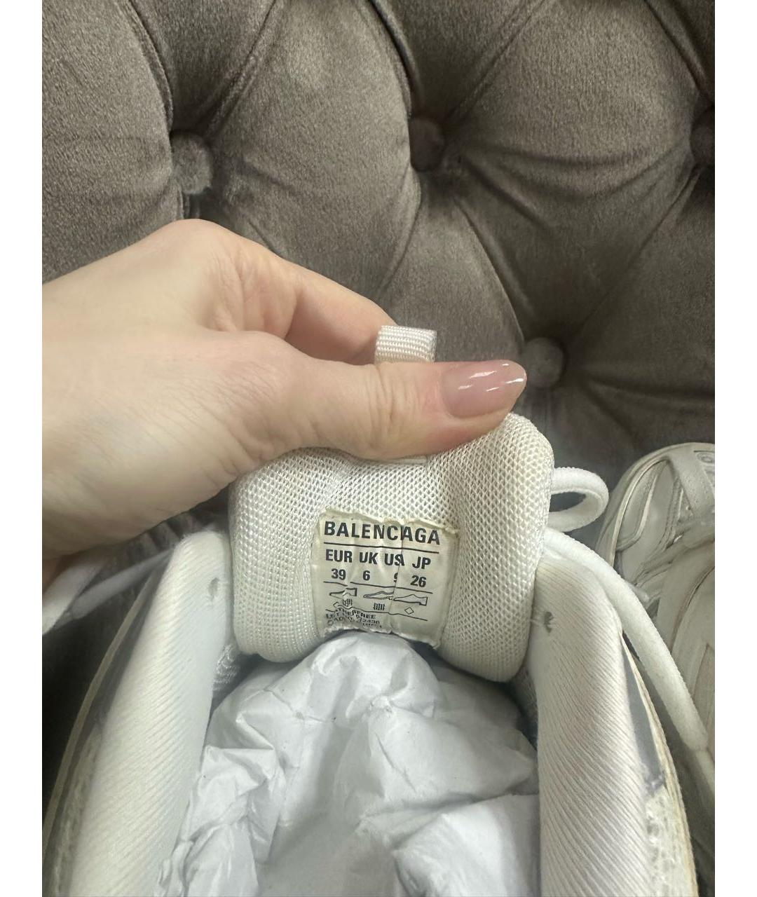 BALENCIAGA Белые кроссовки, фото 6