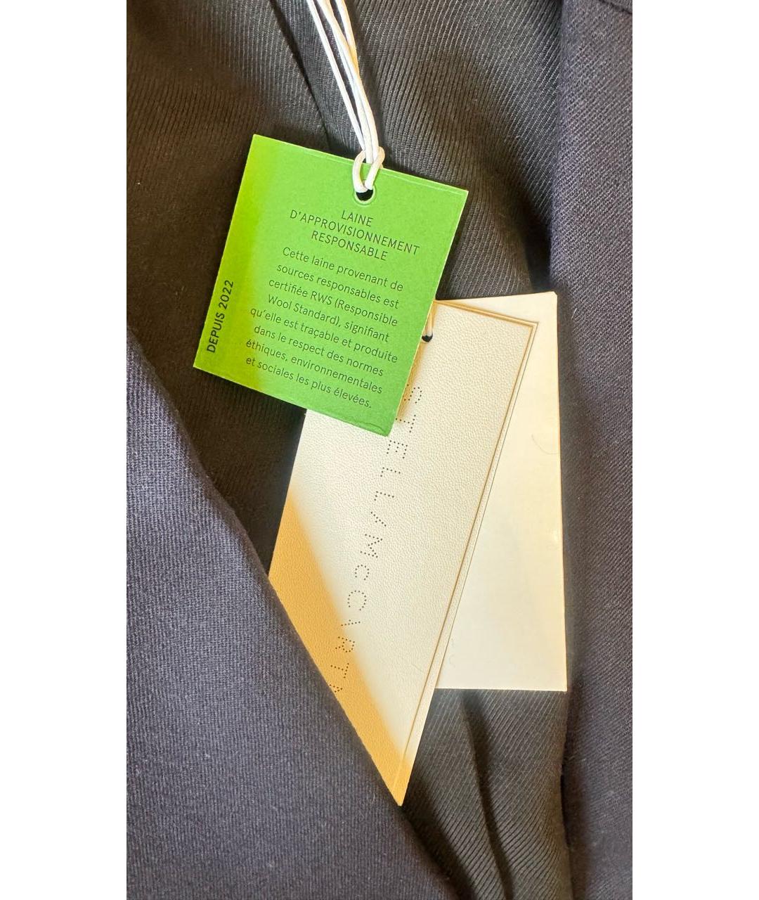 STELLA MCCARTNEY Темно-синий шерстяной жакет/пиджак, фото 5