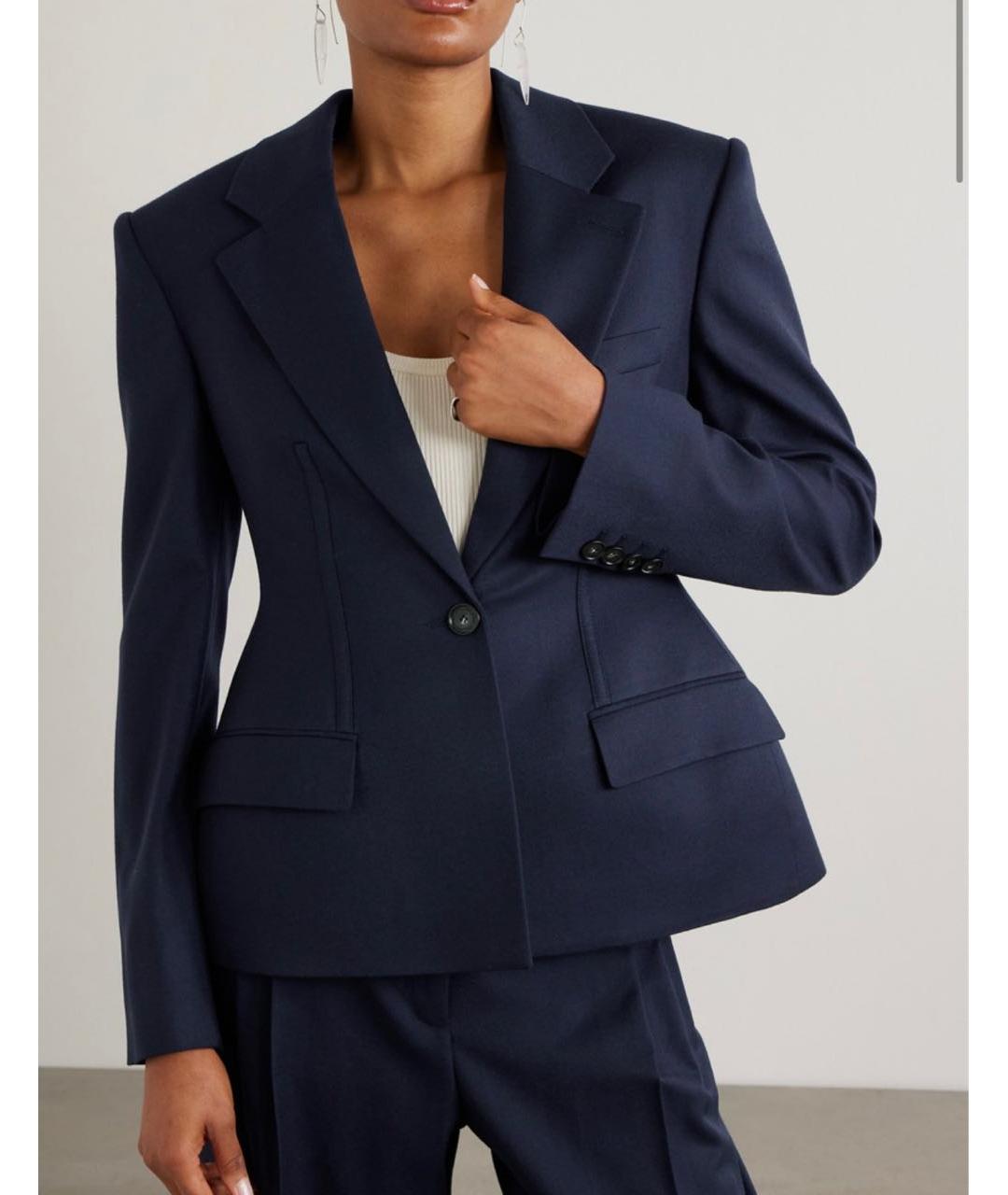 STELLA MCCARTNEY Темно-синий шерстяной жакет/пиджак, фото 8