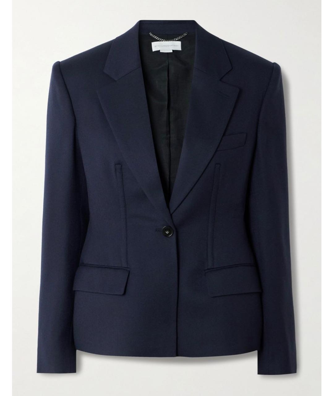 STELLA MCCARTNEY Темно-синий шерстяной жакет/пиджак, фото 9