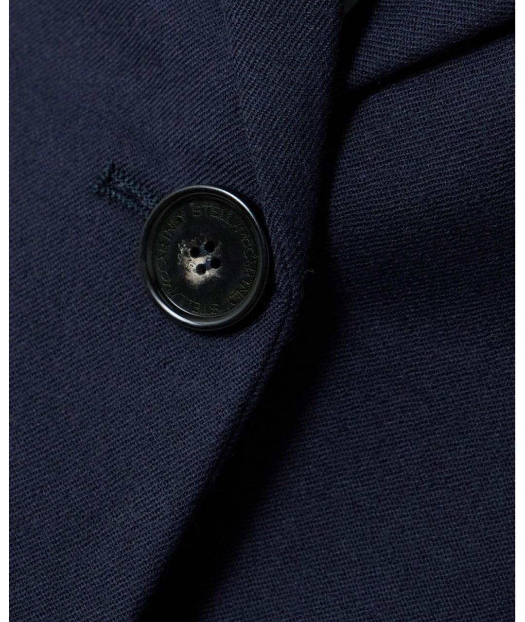 STELLA MCCARTNEY Темно-синий шерстяной жакет/пиджак, фото 7